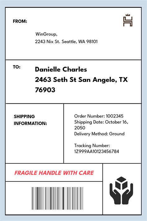 4x6 Shipping Label Template Word