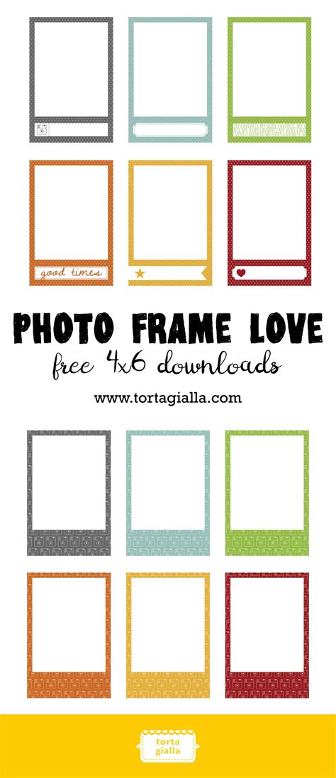 4x6 picture frame template PDF