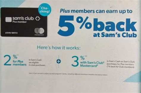 5% Cash Back on Sam's Club Purchases