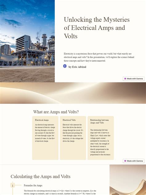 5,000,000,000,000 Amps Converted to Volts: Unlocking the Power of Electricity