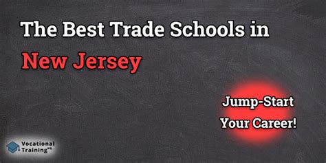 5,000+ Reasons to Consider Trade Schools in New Jersey!