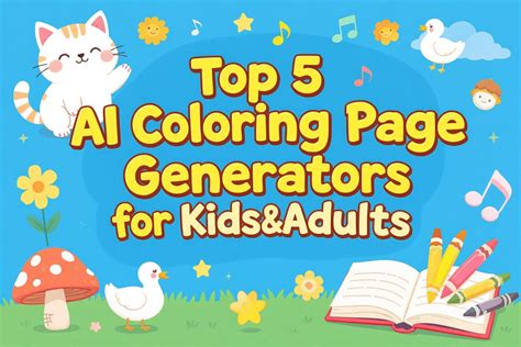 5 Best Coloring Page AI Generators for Kids and Adults Alike