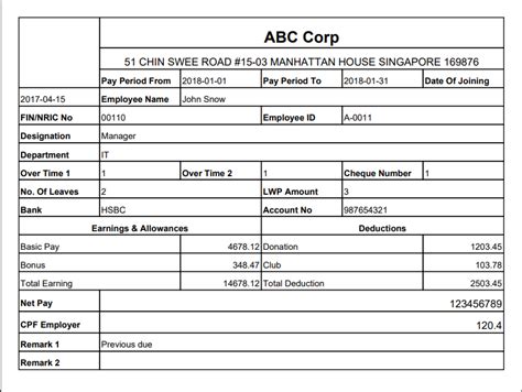 5 Essential Tips for a Standout Payslip Sample Singapore