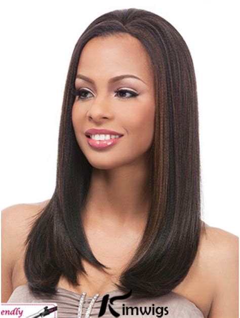 5 Exclusive Brown Glamorous Medium Straight Lace Front Wigs