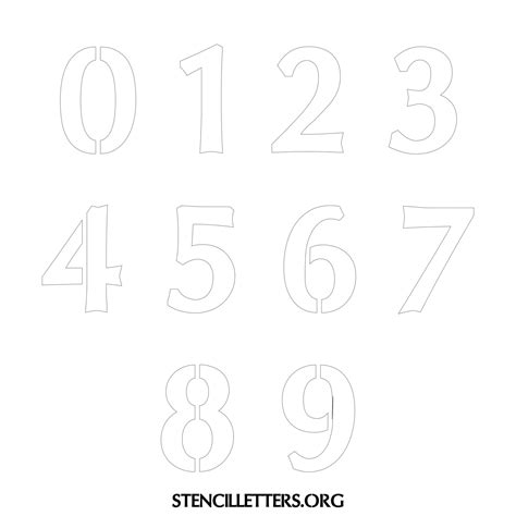 5 Inch Printable Numbers