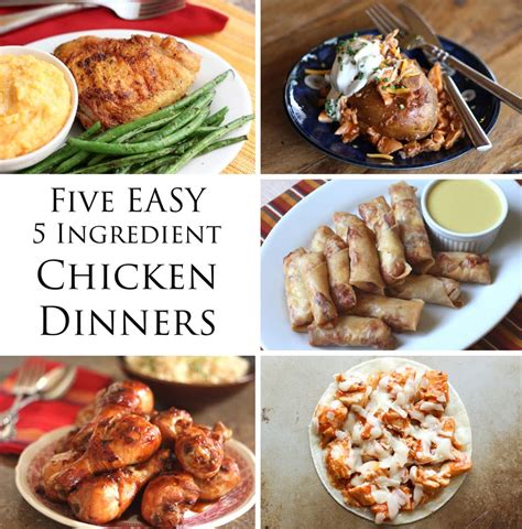 5 Ingredient Dinner Recipes 100 Simple and Easy Recipes for Your Family to Enjoy 5 Ingredient Cookbooks Volume 2 PDF