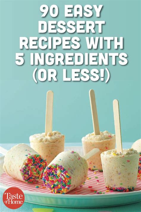 5 Ingredients Dessert Cookbook 25 Quick and Easy Dessert Recipes Kindle Editon