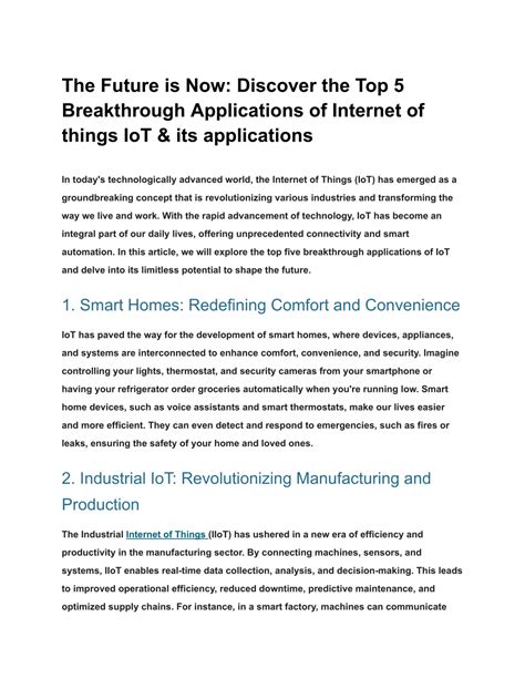 5 Microv-to-V Applications for Breakthrough Innovation