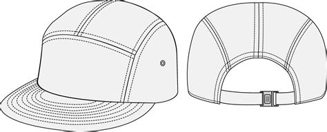 5 Panel Hat Template