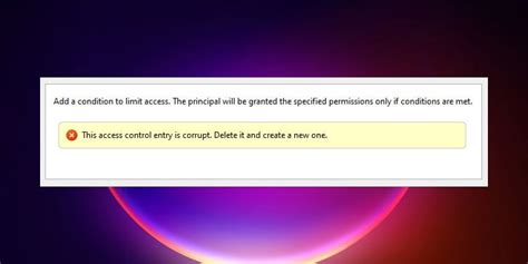 5 Possible Solutions to the Error "This Access Control Entry is Corrupted"