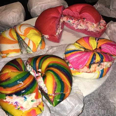 5 Sensational Cotton Candy Bagel Bakeries for an Explosion of Sweetness