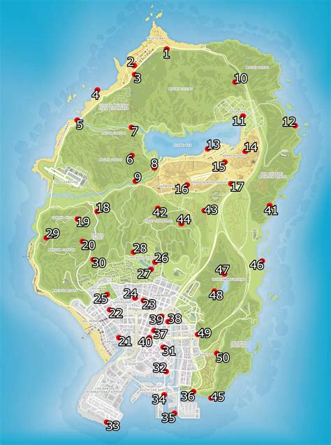 5 Spaceship Pieces GTA V Map: Find All Collectibles Locations