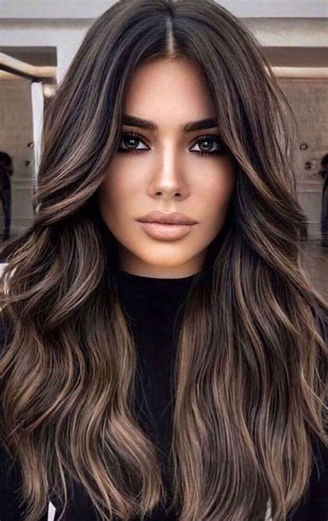 5 Stunningly Chocolate Brown Highlights on Black Hair