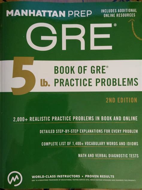 5 lb book of gre practice problems 2nd edition Reader