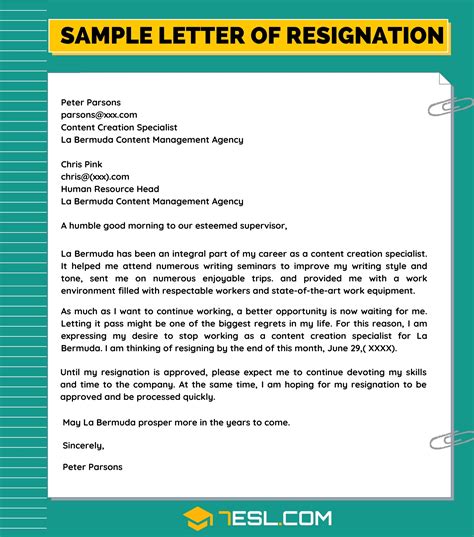 5-Step Guide: How to Write a Resignation Letter Sample [with Examples]