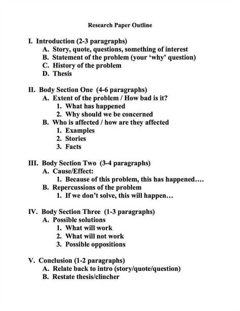 5-Step Outline for Your Next Research Paper