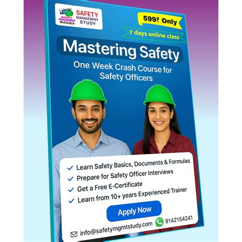 5-Step Safety Officer Course: Become a Workplace Safety Expert