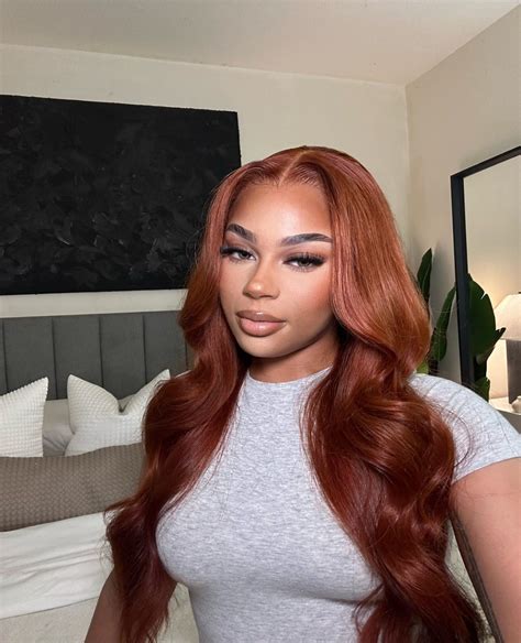 50% OFF🔥Durable Long Wavy Lace Front Copper Wigs 24 Inch