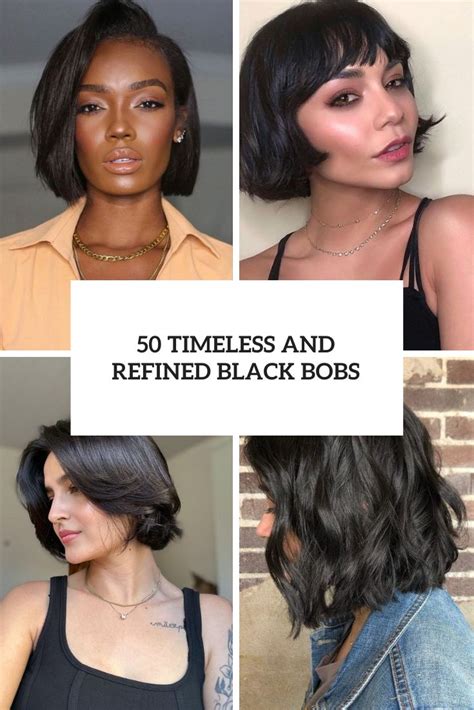 50+ Cute Bobs Black for a Chic and Edgy Look