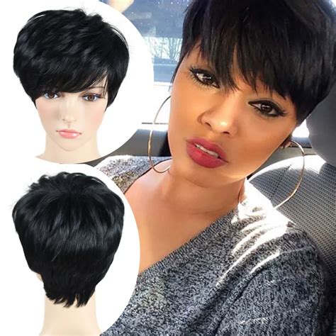 50+ Pixie Cut Wig Black Styles