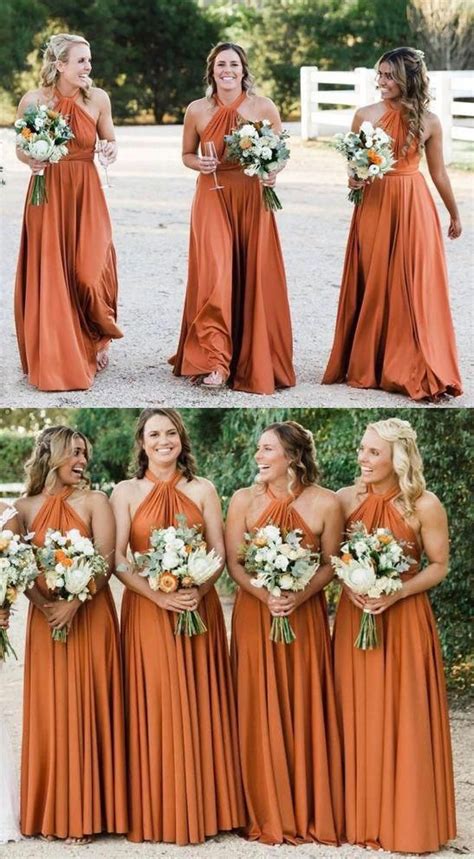 50+ Stunning Burnt Orange Wedding Guest Dresses for Every Season