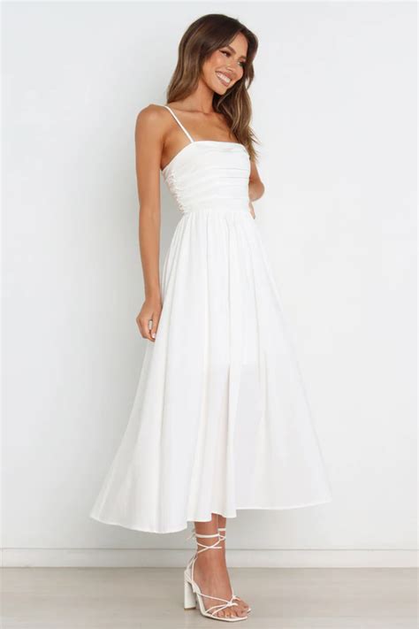 50+ Stunning Midi White Dresses for Every Occasion