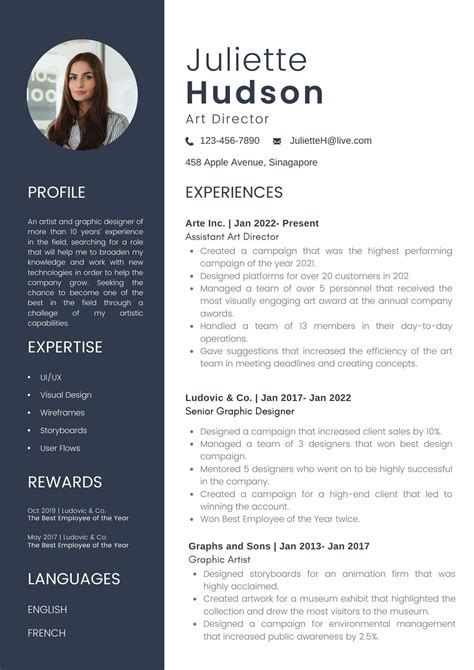 50 Awesome Resume Templates for Singapore's Job Market in 2023