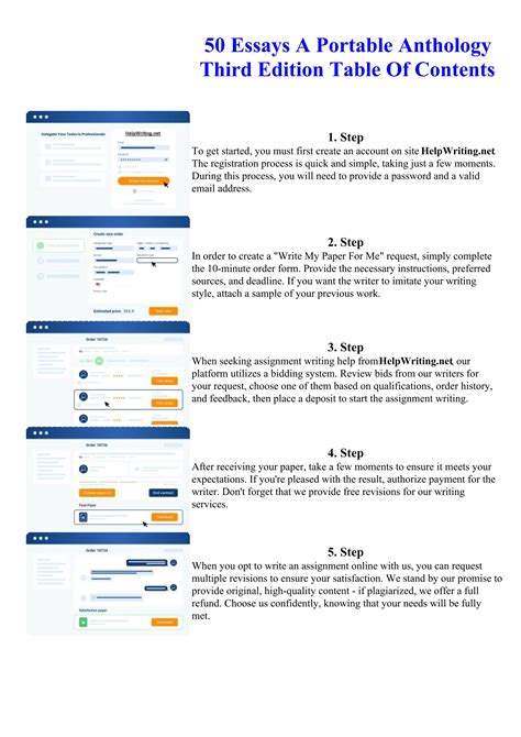 50 Essays A Portable Anthology 3rd Edition Pdf PDF