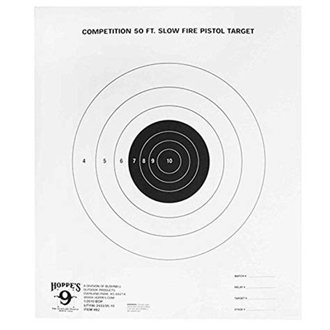 50 Foot Pistol Target Printable
