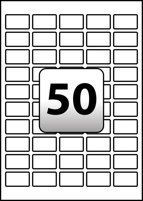 50 Labels Per Sheet Template