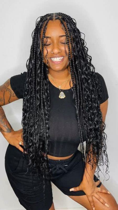 50 Stunning Boho Box Braids: A Majestic Fusion of Style and Elegance