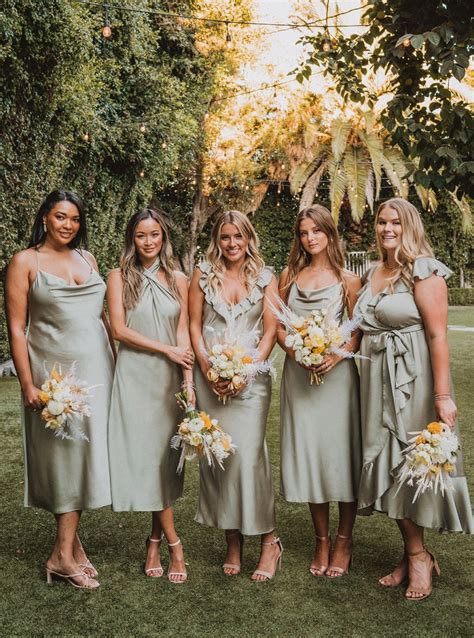 50 Stunning Sage Green Floral Bridesmaid Dresses for an Enchanting Wedding