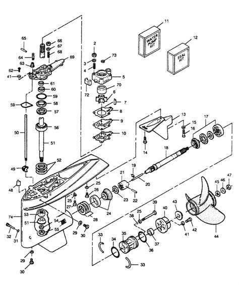 50 hp force lower unit diagram Doc