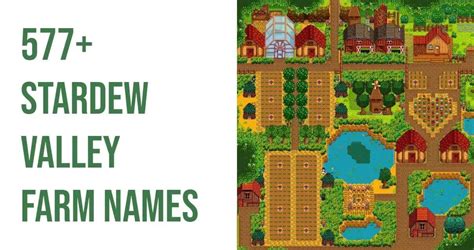 500+ Farm Name Ideas for Stardew Valley Lovers