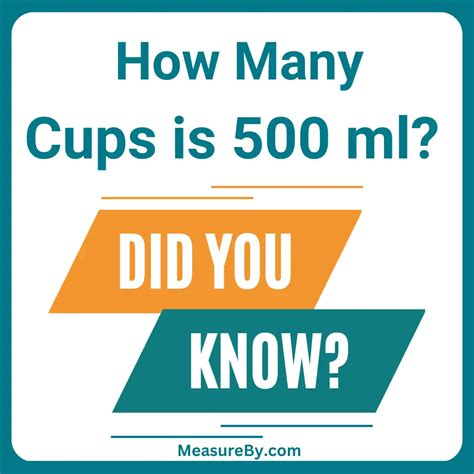 500ml equals how many cups