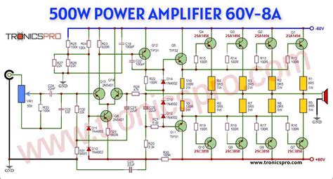 500w audio amplifier circuit Kindle Editon