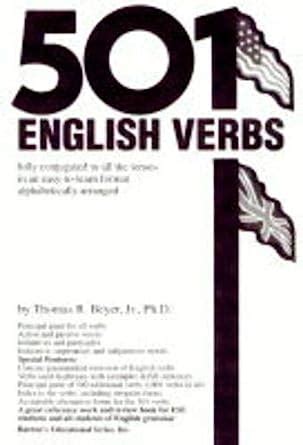 501 english verbs fully conjugated in all the Kindle Editon