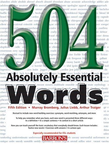 504 ABSOLUTELY ESSENTIAL WORDS ANSWERS Ebook Doc