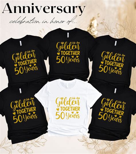 50th Anniversary Shirt Ideas to Celebrate Your Unforgettable Journey