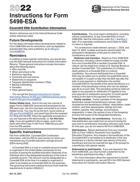 5498 ESA: A Comprehensive Overview