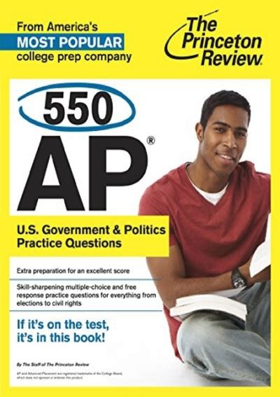 550 AP US Government and Politics Practice Questions College Test Preparation Reader