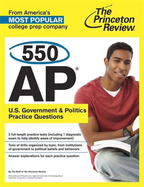 550 AP US Government and Politics Practice Questions College Test Preparation Reader