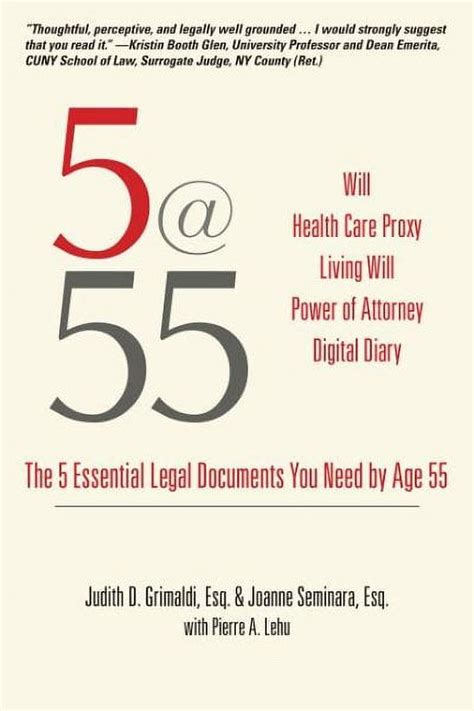 555 the 5 essential legal documents you need by age 55 Epub