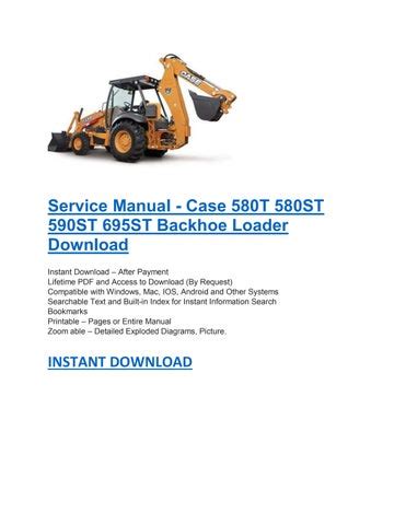 580t 580st 590st 695st cse case backhoe manual Reader