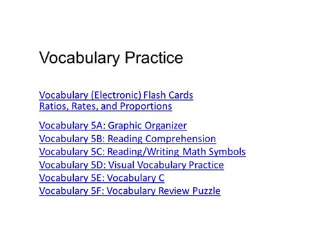 5f Vocabulary Review And Answers Reader