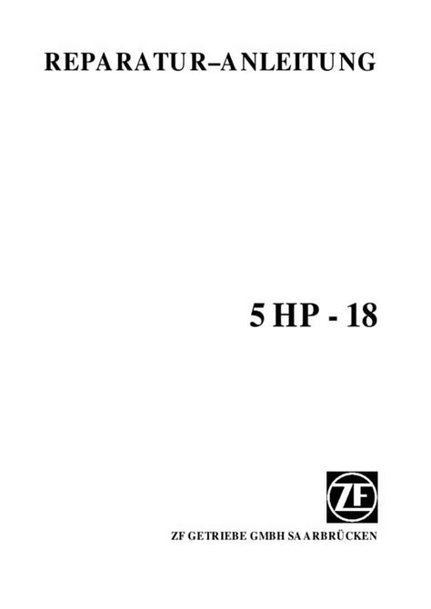 5hp18 pdf technical manuals Reader