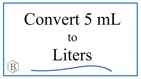 5ml to Units: A Comprehensive Conversion Guide