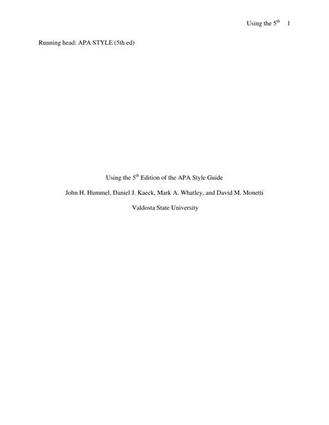 5th edition apa style Kindle Editon