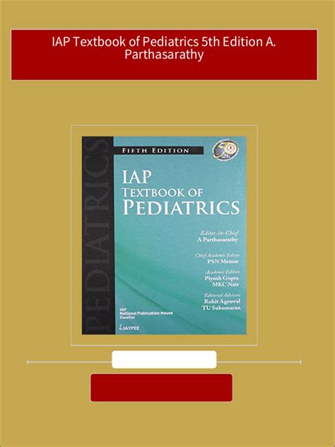 5th edition iap pediatrics Kindle Editon