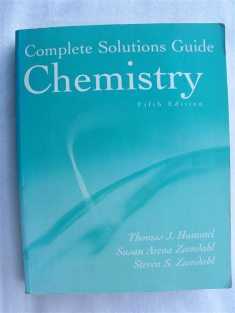 5th edition zumdahl solutions guide chemistry chapter 12 Kindle Editon